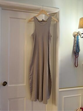AYR Sleeveless Maxi Dress in Taupe